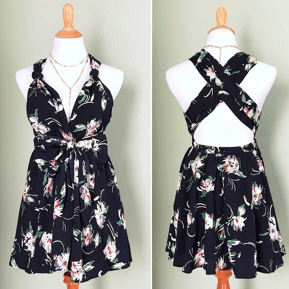 🍭Sweet Deal🍭[ Felicity ] Multi Tie Mini Dress - Picture 5 of 7